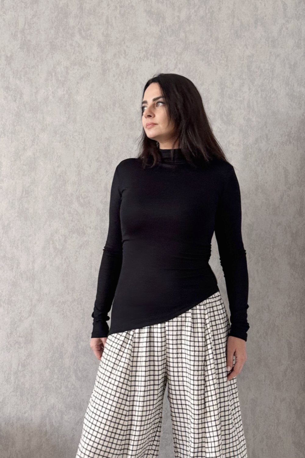 Fit Basic Bluz - Siyah