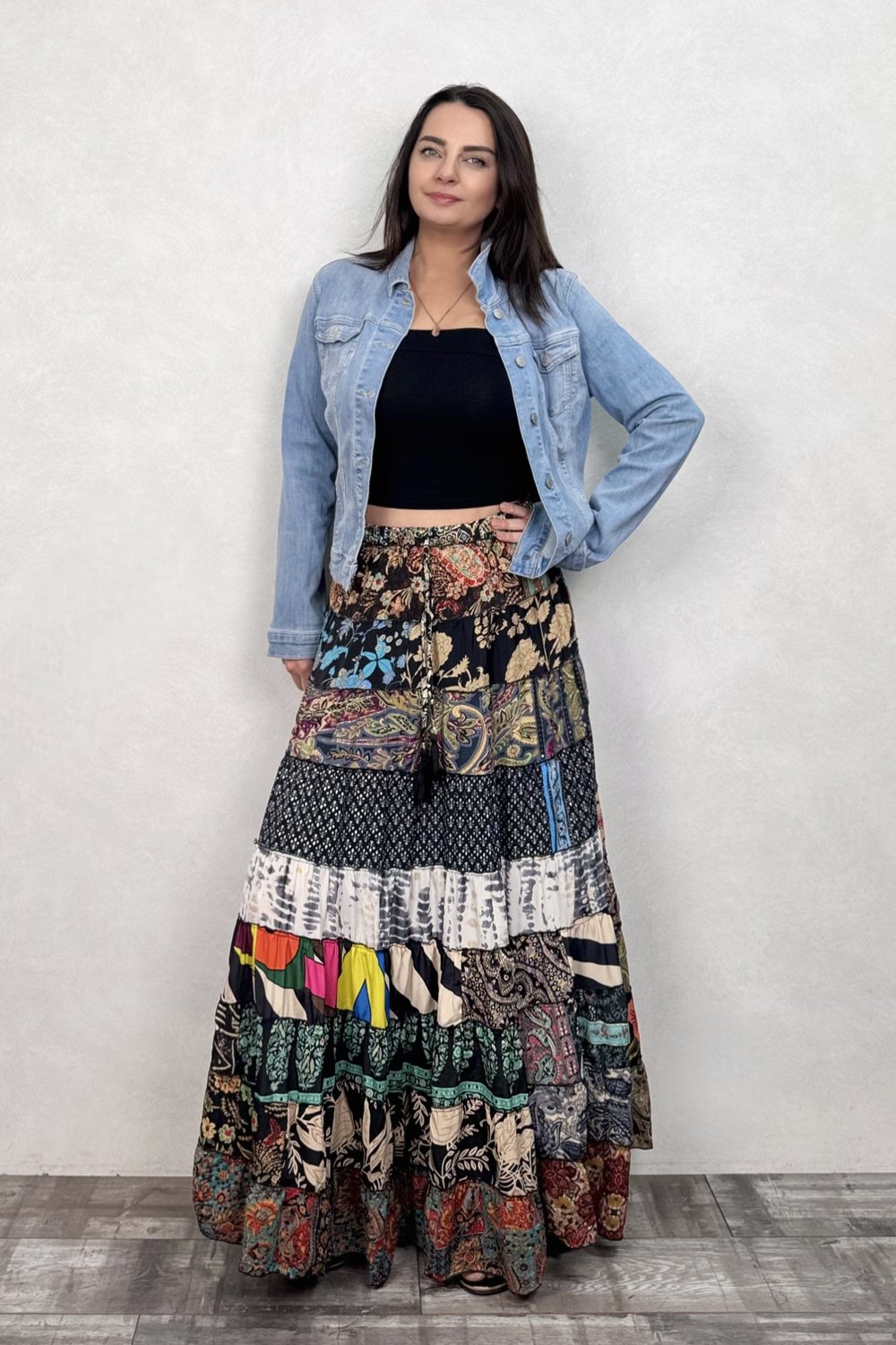 Gypsy Patch İpek Etek - Un