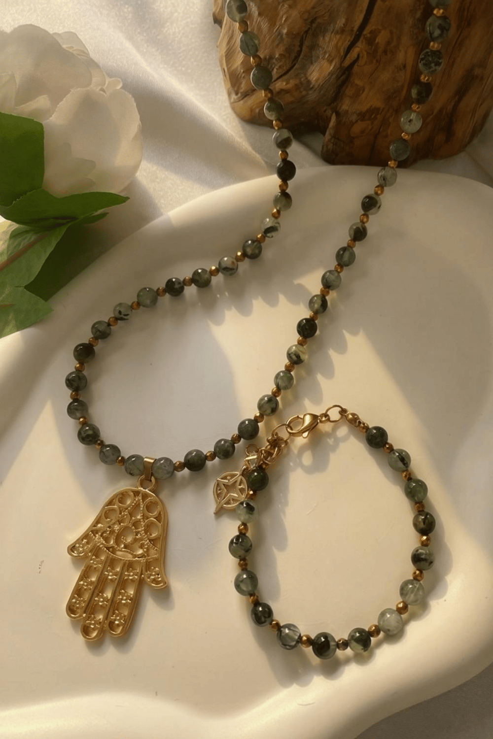 Hamsa Kolye Bileklik Kombin Set