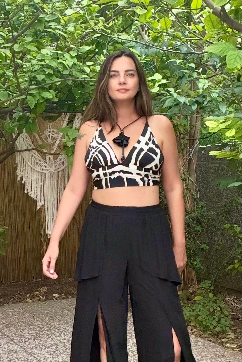 İpek Crop - Gold Black