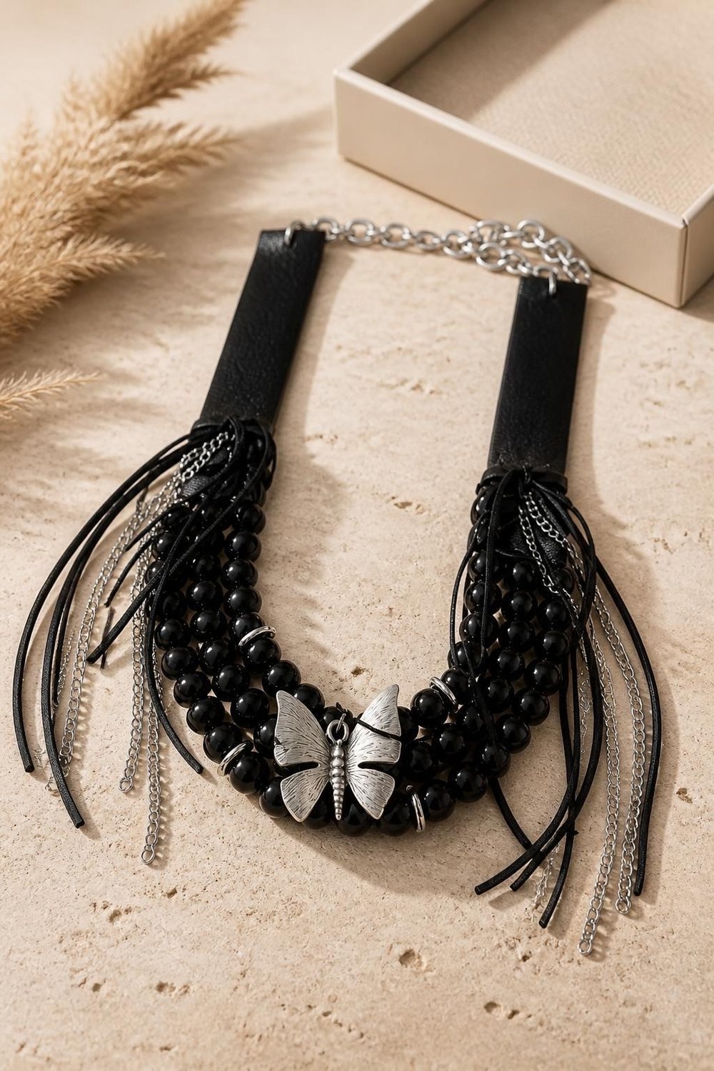 . - Lamante Fly Kolye  - Silver Siyah