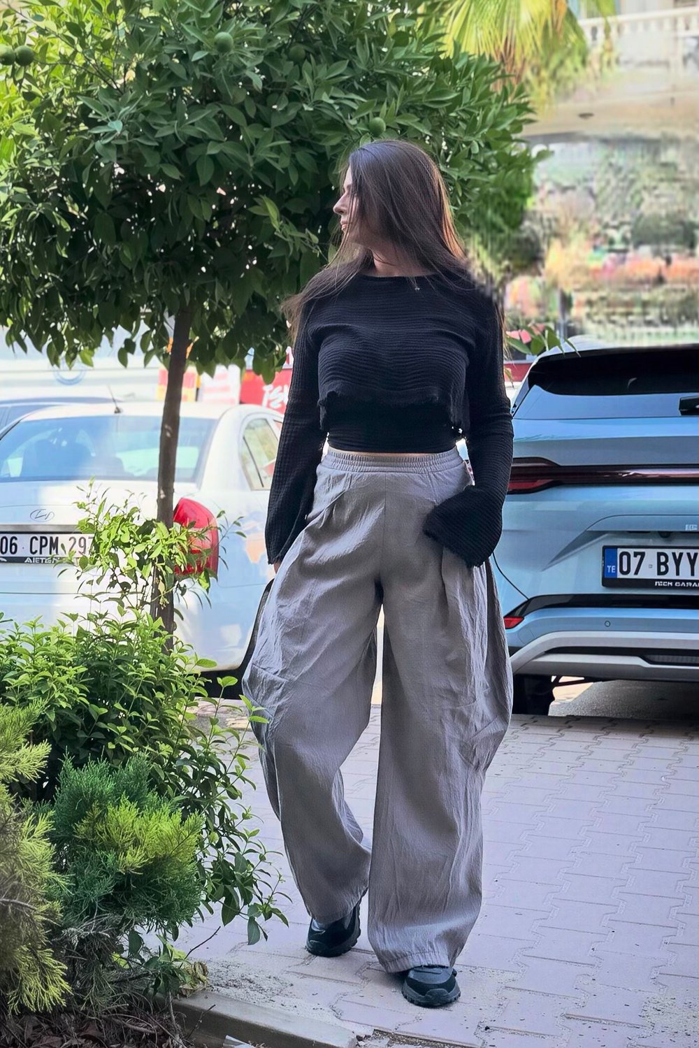 Lamante Hide Tasarım Pantolon - Vizon