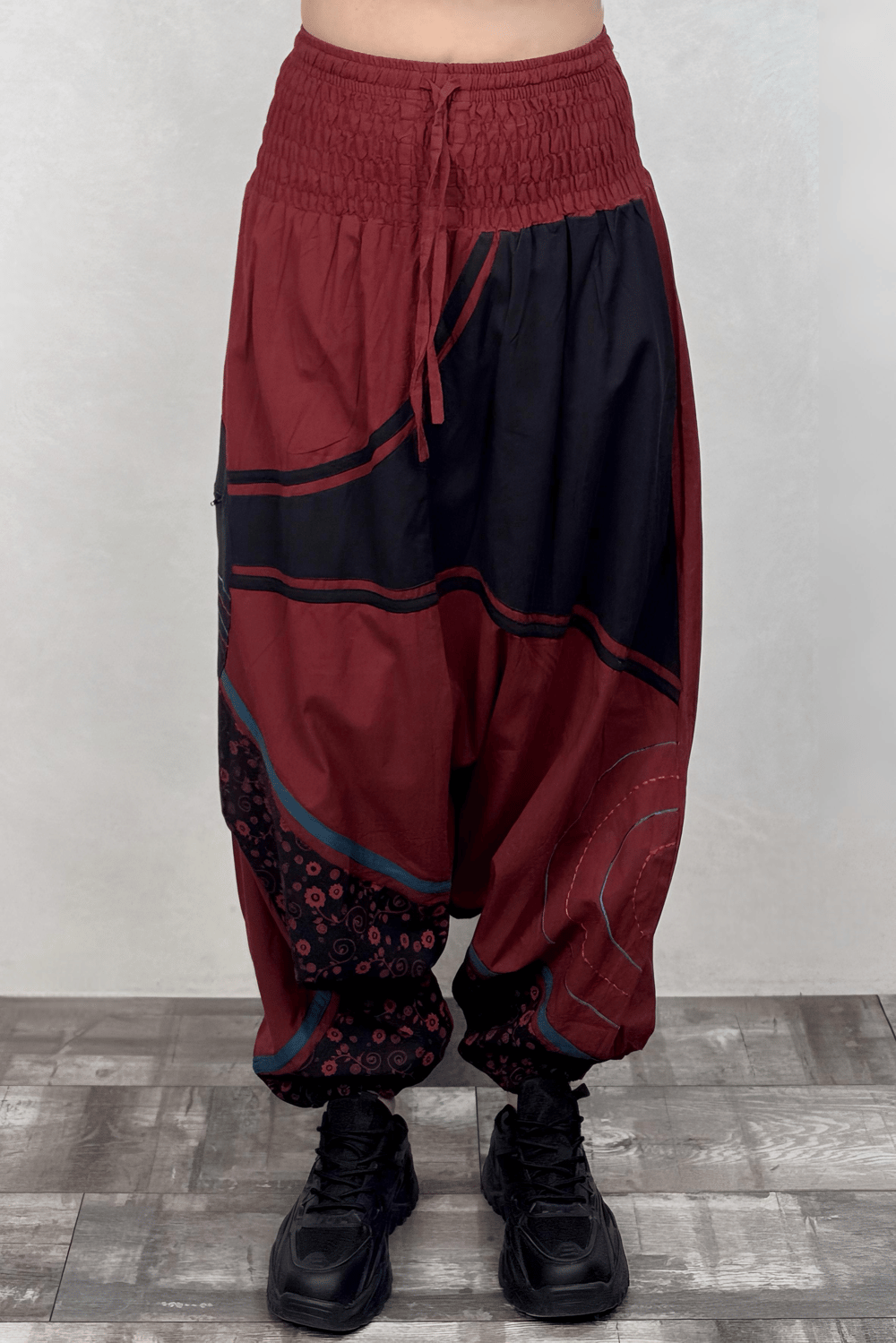 Nepal Clown Şalvar - Kiremit Siyah