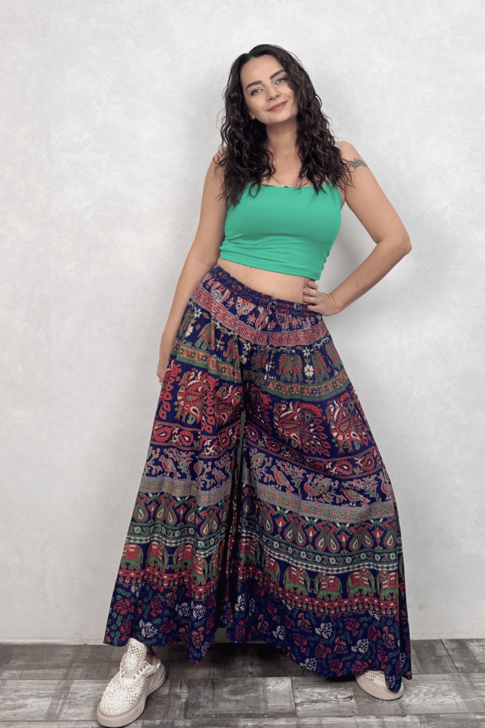 Nepal Filli Etek Pantolon - Lacivert