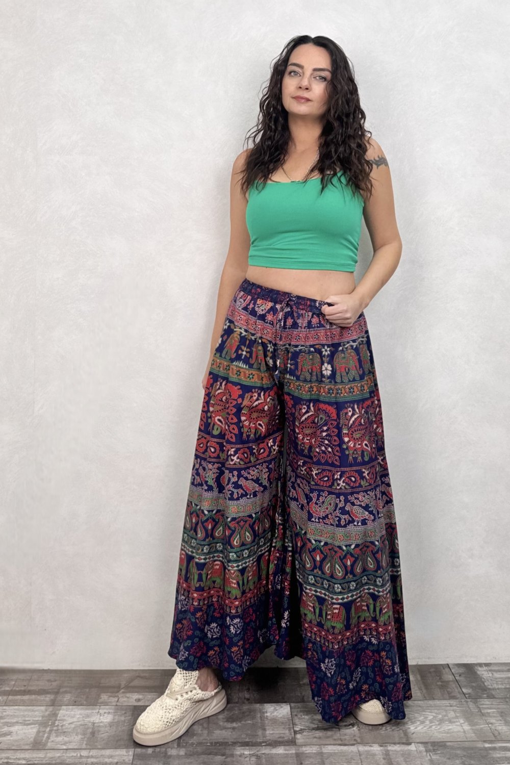 Nepal Filli Etek Pantolon - Lacivert