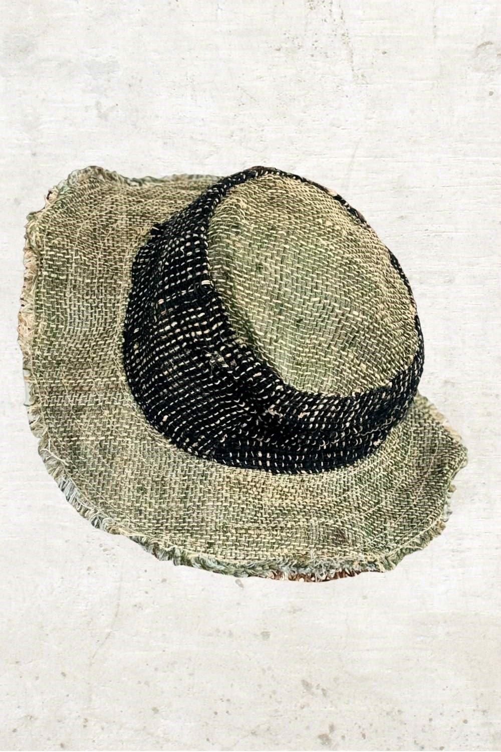 Nepal Hemp Şapka -Haki Siyah