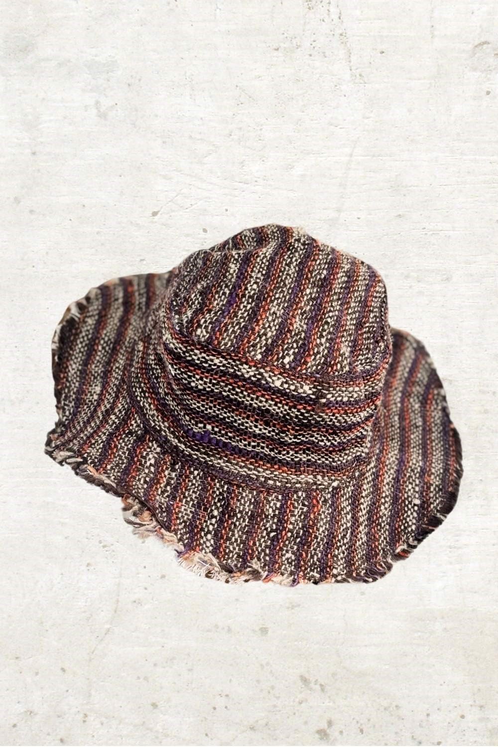 Nepal Hemp Şapka -Mor Kahve