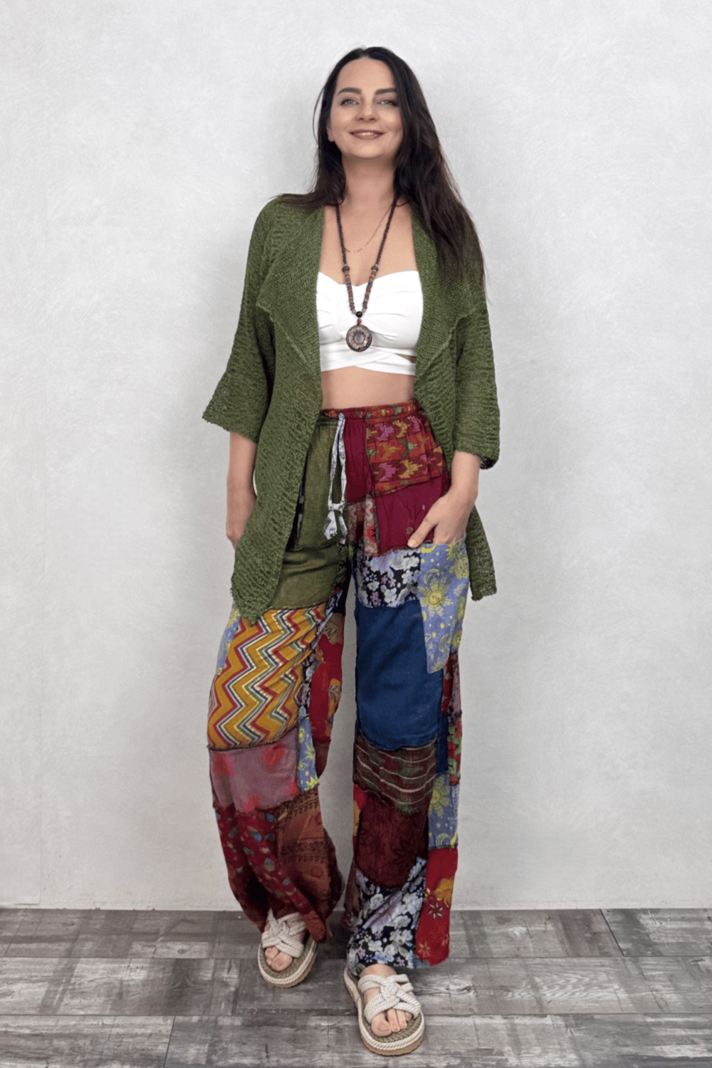 Nepal Patch Ivy Pocket Pantolon - Çok Renkli