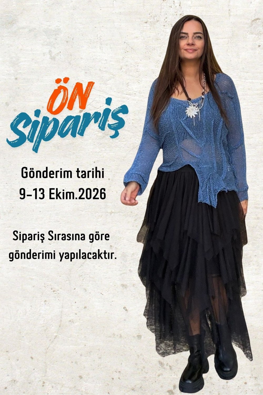 Pera Bluz ve Kat Kat Tül Etek Kombin - İndigo Siyah