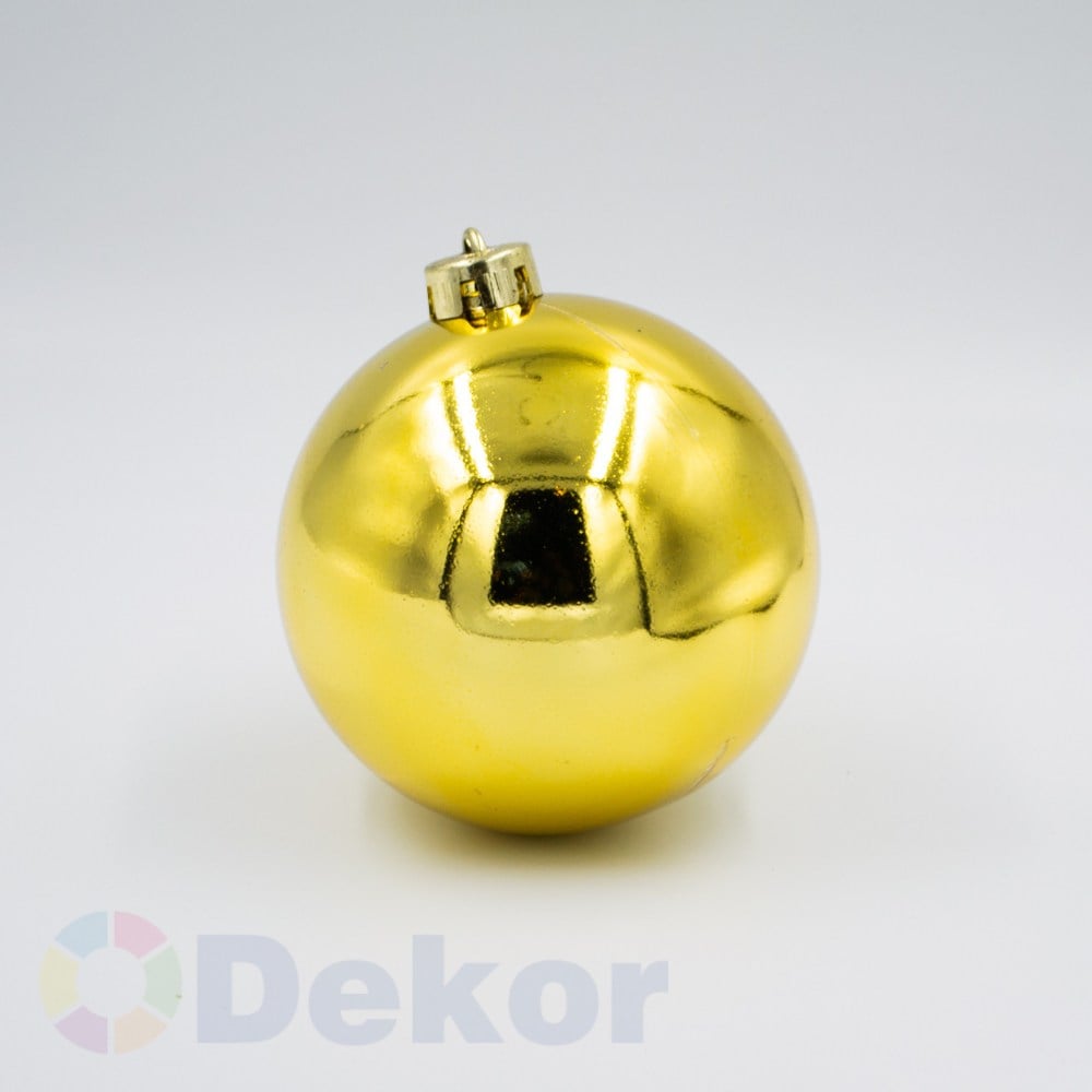 12 cm Yılbaşı Topu Gold PARLAK