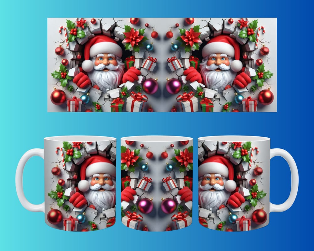Yılbaşı ve Noel Konseptli Kupa – Renkli Özel Baskı Tasarım