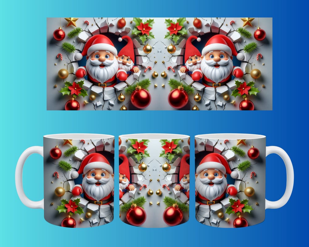 Yılbaşı ve Noel Konseptli Kupa – Renkli Özel Baskı Tasarım