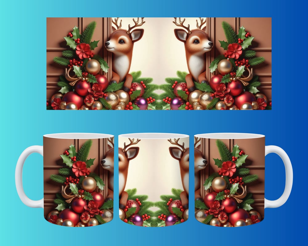 Yılbaşı ve Noel Konseptli Kupa – Renkli Özel Baskı Tasarım