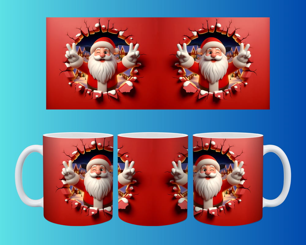 Yılbaşı ve Noel Konseptli Kupa – Renkli Özel Baskı Tasarım