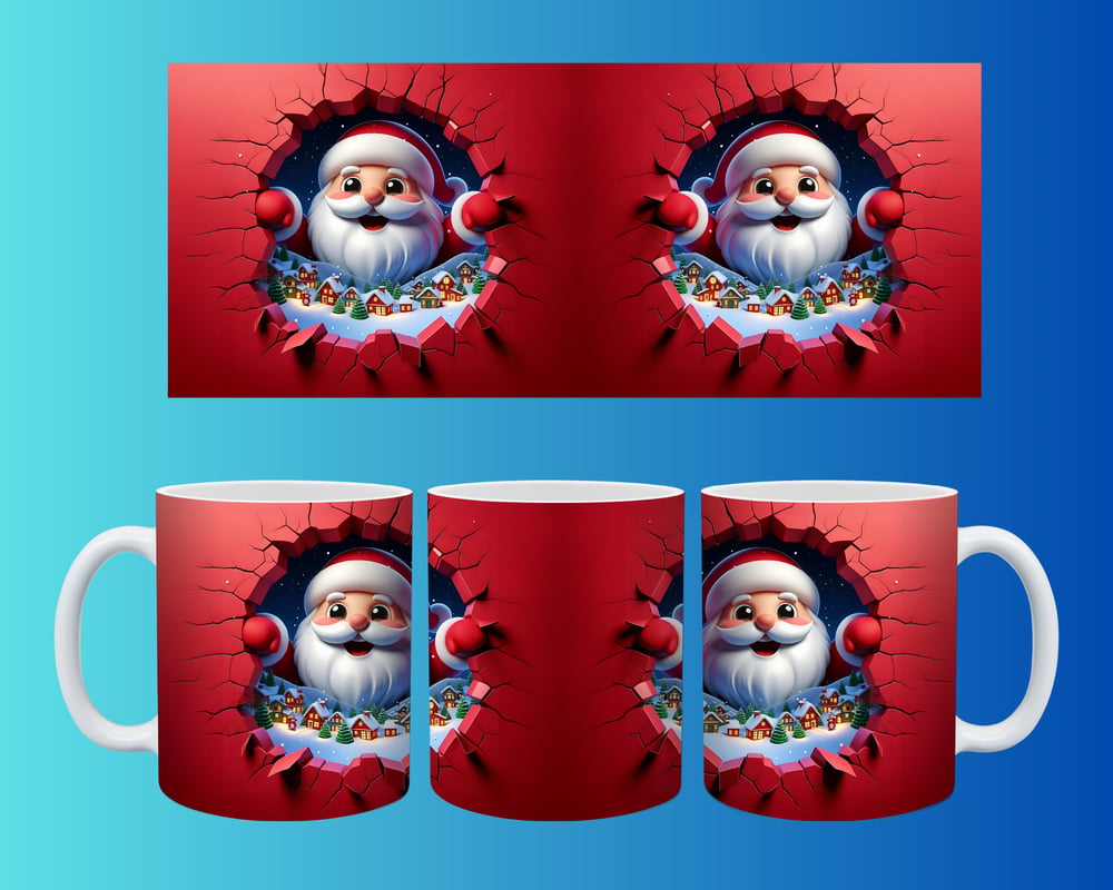 Yılbaşı ve Noel Konseptli Kupa – Renkli Özel Baskı Tasarım