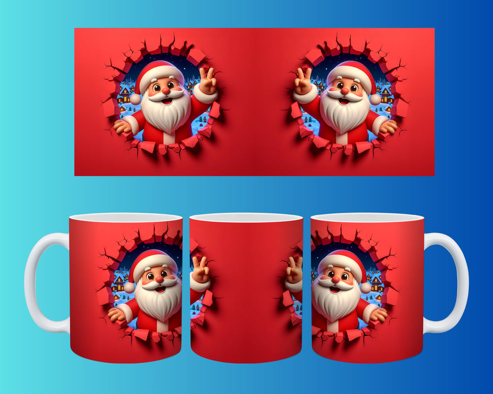 Yılbaşı ve Noel Konseptli Kupa – Renkli Özel Baskı Tasarım