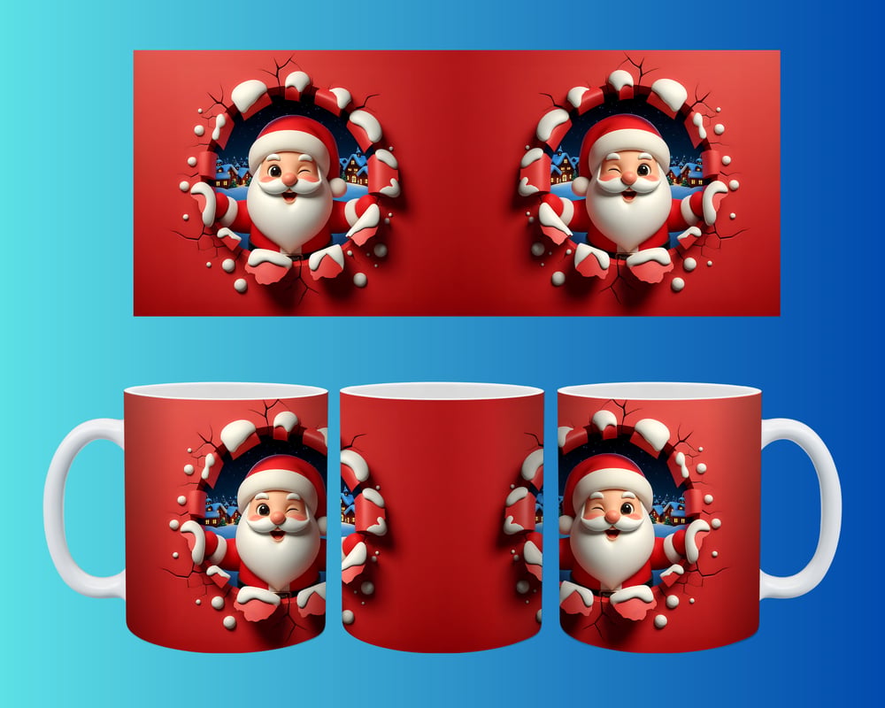 Yılbaşı ve Noel Konseptli Kupa – Renkli Özel Baskı Tasarım