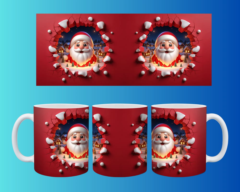 Yılbaşı ve Noel Konseptli Kupa – Renkli Özel Baskı Tasarım