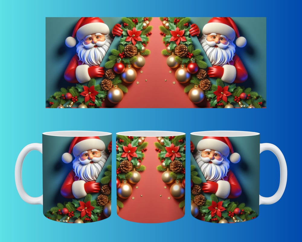 Yılbaşı ve Noel Konseptli Kupa – Renkli Özel Baskı Tasarım