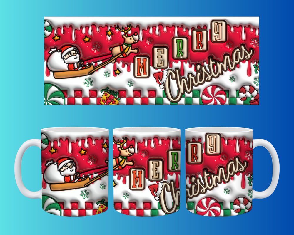 Yılbaşı ve Noel Konseptli Kupa – Renkli Özel Baskı Tasarım