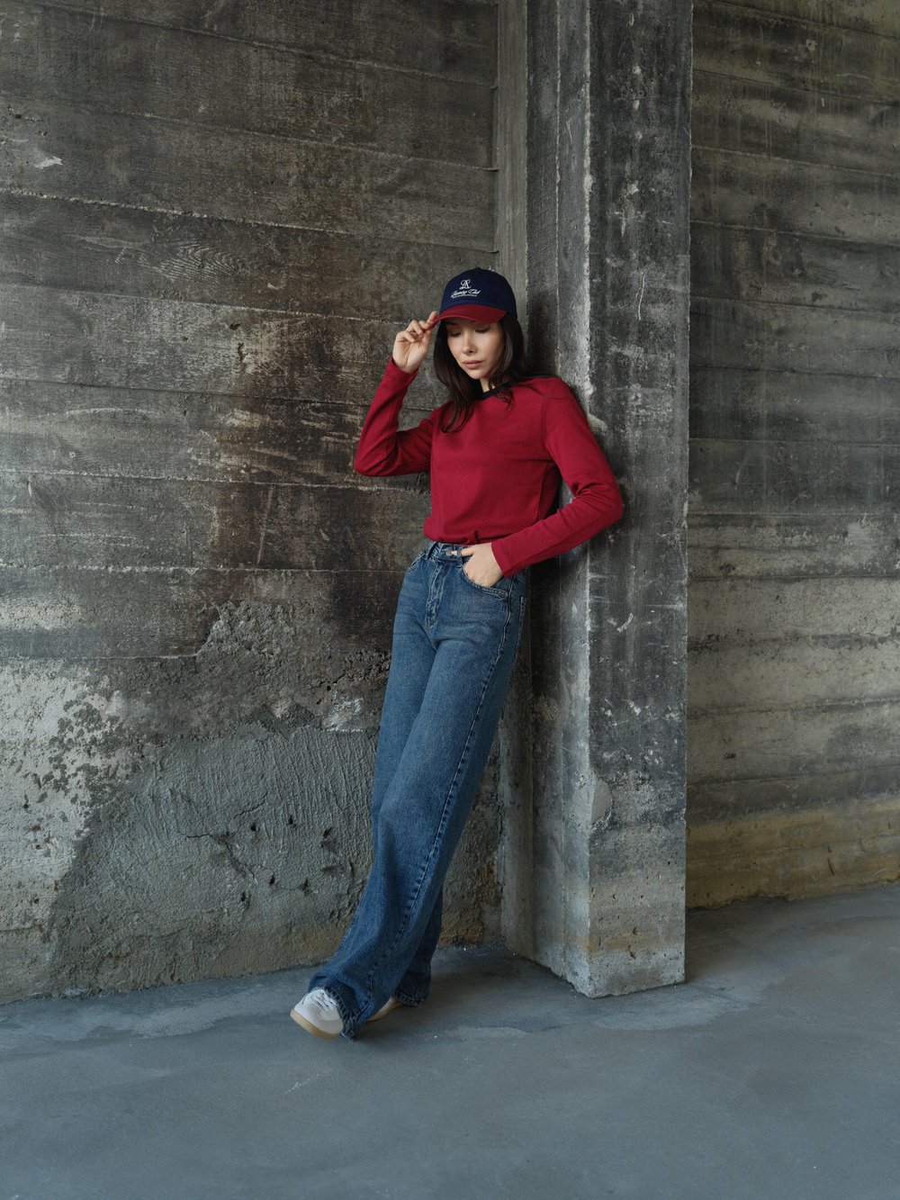 Yüksek Bel Straight Düz Kesim Mavi Jean