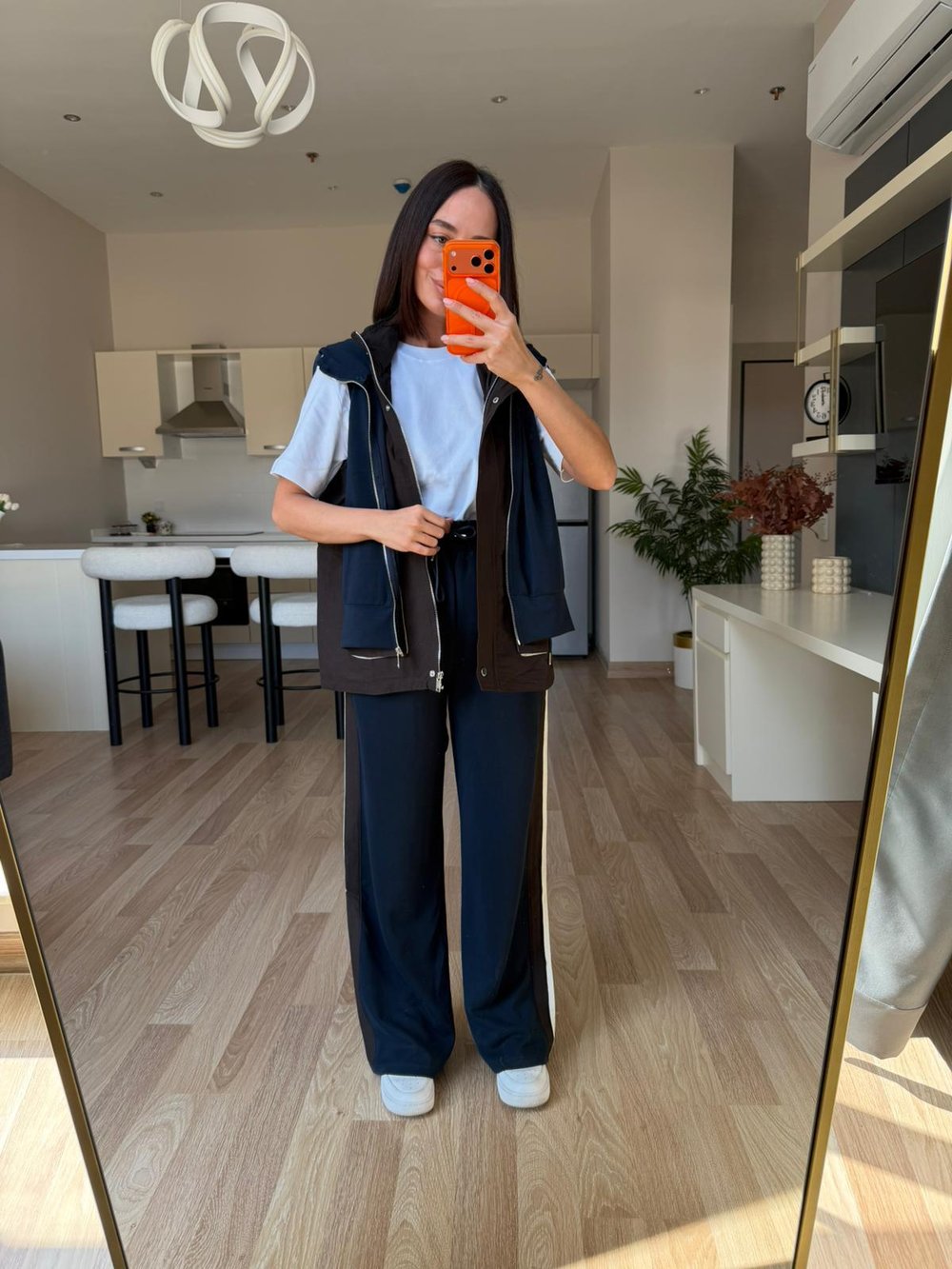 Çift Parça Görünümlü Yelek & Pantolon Takım