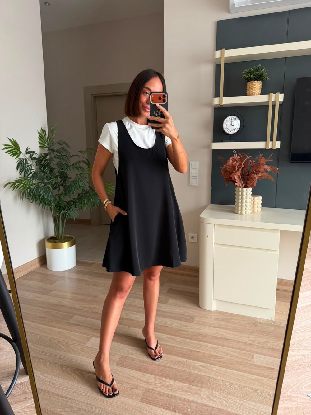 Marka Model Tshirt Elbise İkili Takım