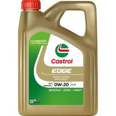 Castrol Edge 0W-20 LL Motor Yağı  4 Litre
