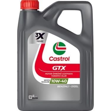 Castrol Gtx  10W-40   Motor Yağı  4 Litre