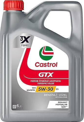 Castrol Gtx  5W-30   Motor Yağı  4 Litre