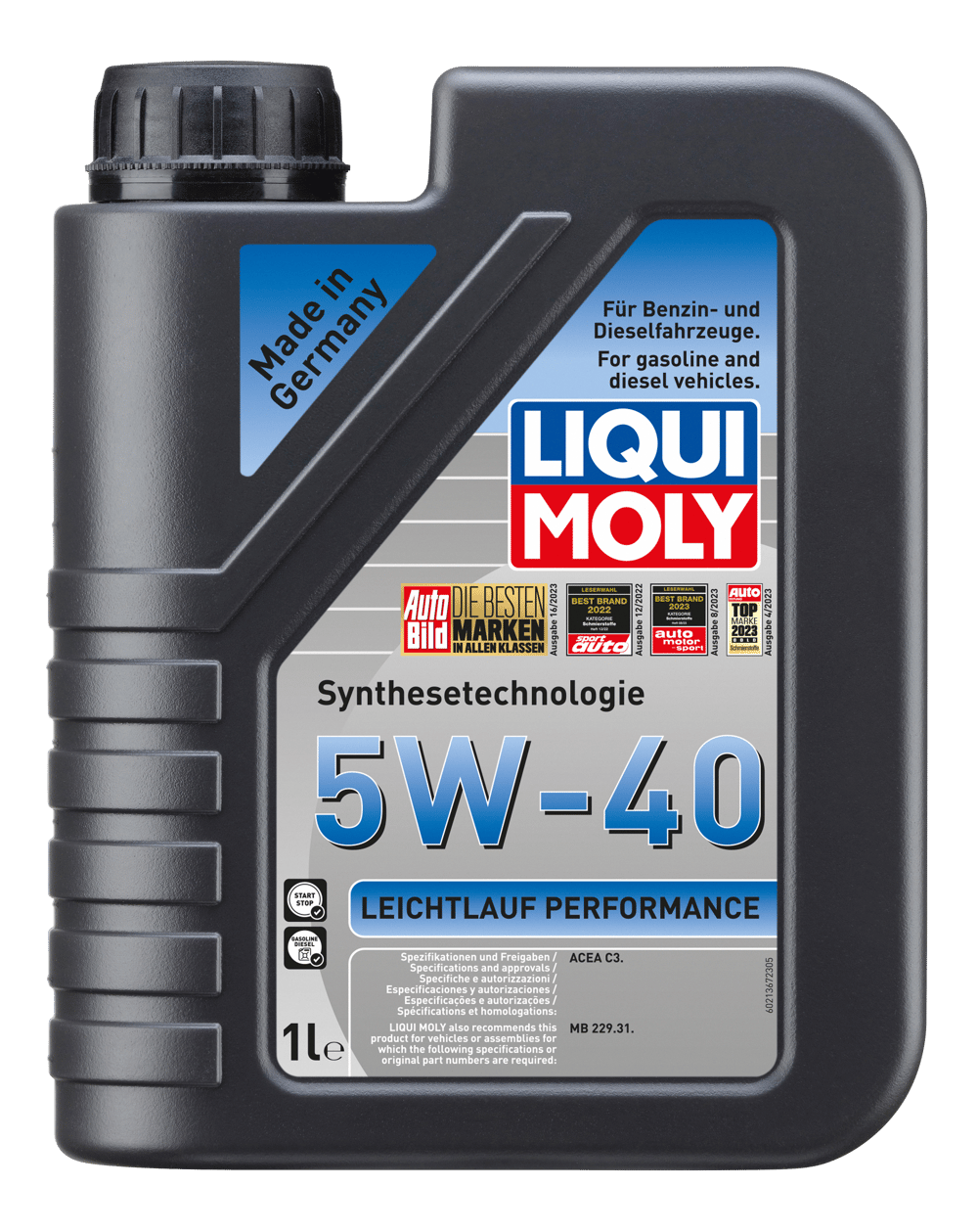 LIQUI MOLY Leichtlauf Performance 5W-40 Motor Yağı 1 Litre        