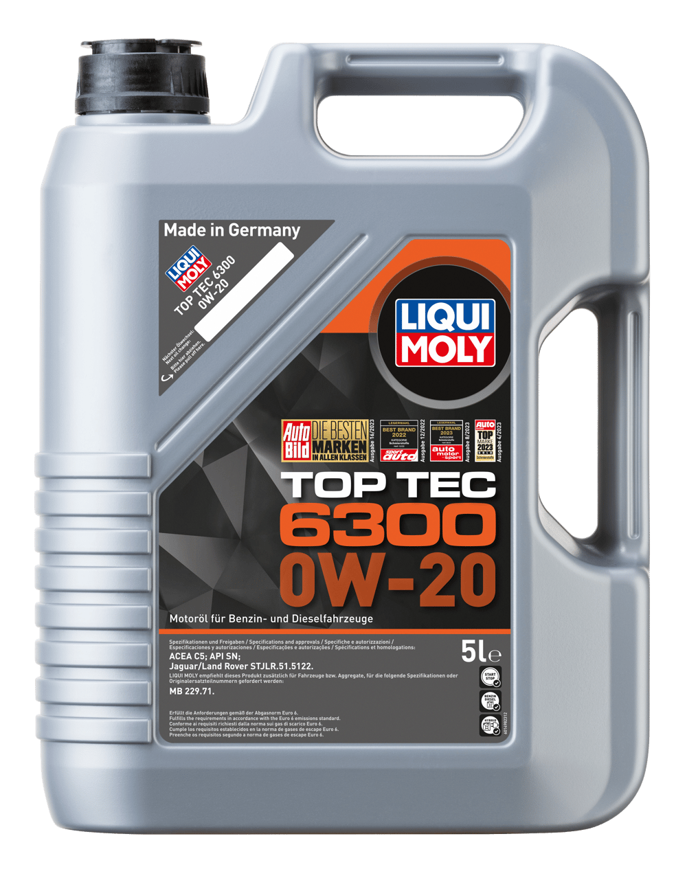 LIQUI MOLY Top Tec 6300 0W-20 Motor Yağı 5 Litre