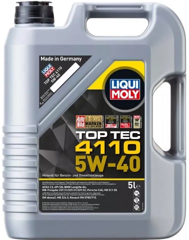 LIQUI MOLY TopTec 4110 5W-40 Motor Yağı 5 Litre        