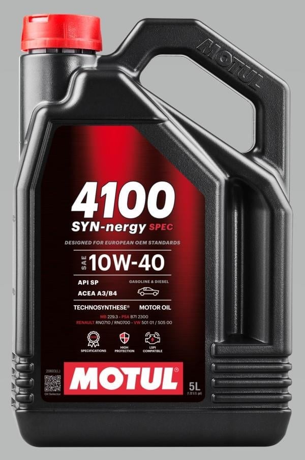 Motul 4100 SYN-nergy SPEC 6100 10W-40 Motor Yağı  5 Litre