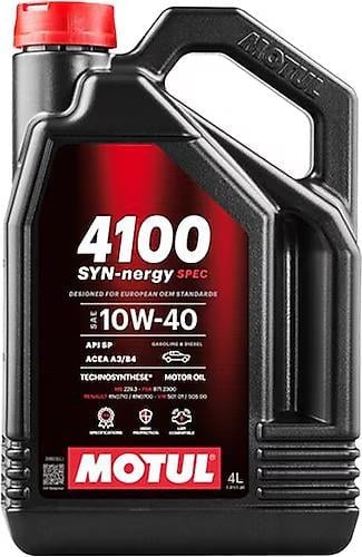 Motul 4100 SYN-nergy SPEC 6100 10W-40 Motor Yağı  4 Litre