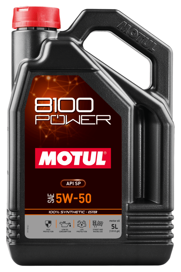 Motul 8100 POWER 5W-50 Motor Yağı  5 Litre