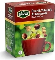 AKZER ÜZERLİK TOHUMLU AT KESTANELİ KARIŞIK BİTKİ ÇAYI 60-LI