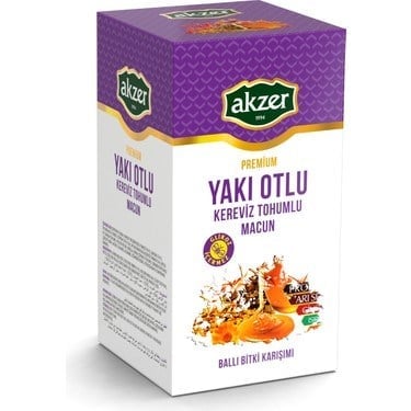 AKZER YAKI OTLU KEREVİZ TOHUMLU MACUN 300 G