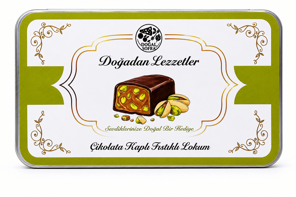 Doğal Sofra Çikolata Kaplı Fıstıklı Lokum 110gr
