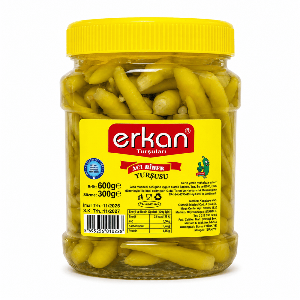 ERKAN ACI BİBER TUŞUSU 600 G