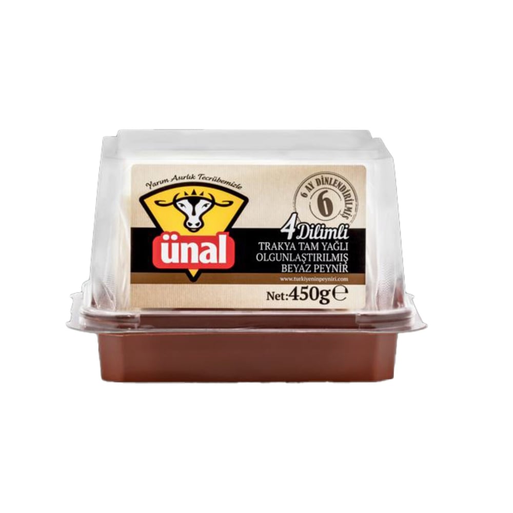 ÜNAL 4 DİLİMLİ OLGUNLAŞTIRILMIŞ PEYNİR 450 G
