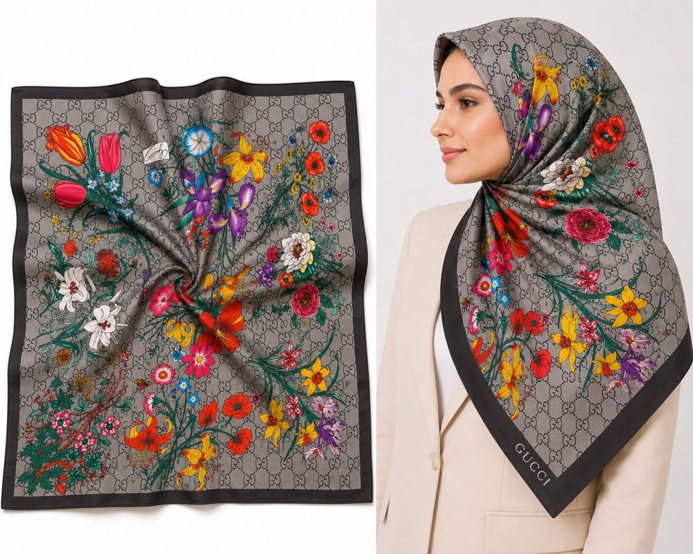 GUCCİ DESENLİ EŞARP