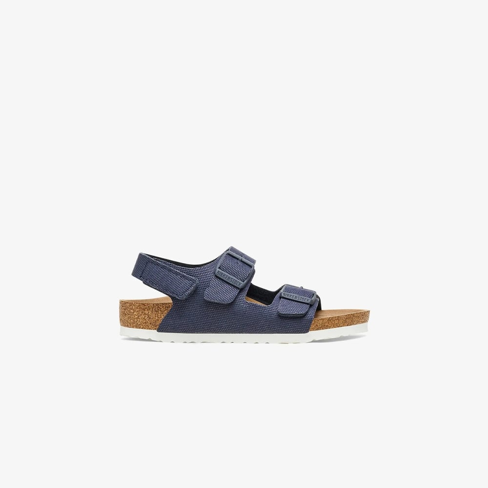 BIRKENSTOCK MILANO HL RIVET LOGO VEGAN CANVAS ÇOCUK SANDALET 1026960