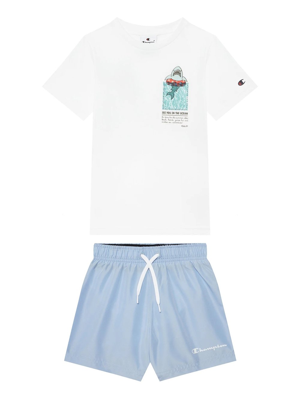 CHAMPION ERKEK ÇOCUK ŞORT T-SHIRT TAKIM 307063-WW001