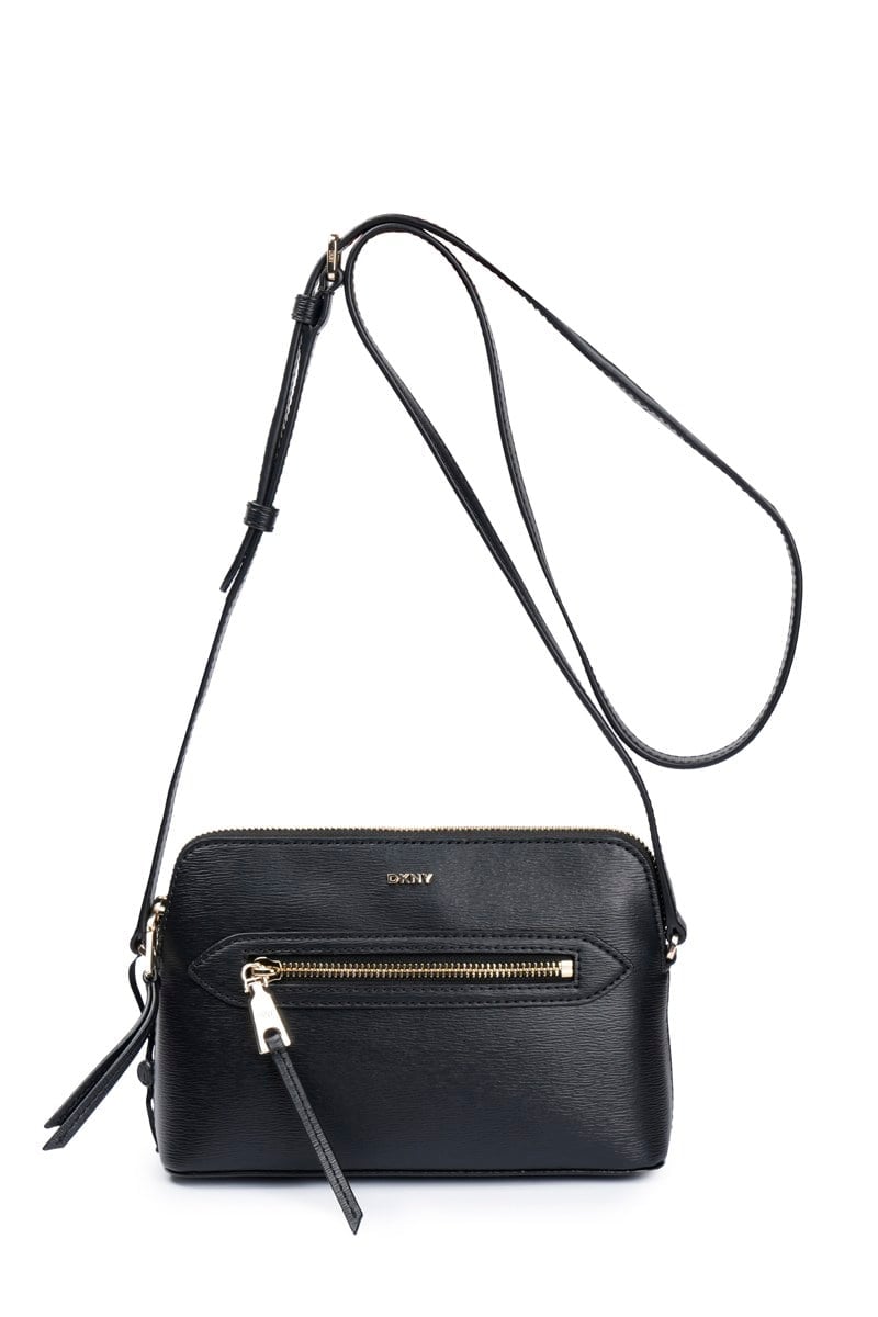 DKNY KADIN OMUZ ÇANTASI R31EZW90-BLACK-GOLD