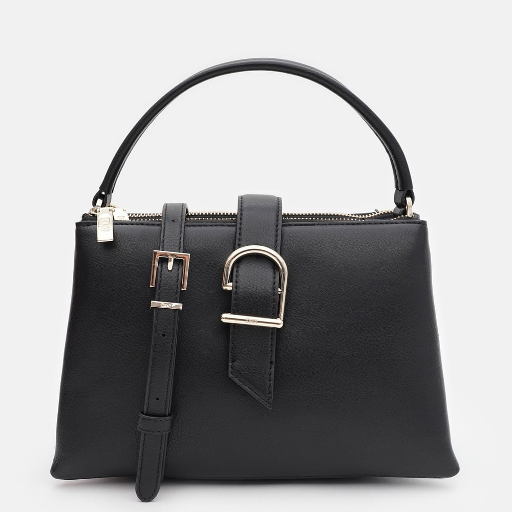 DKNY KADIN OMUZ ÇANTASI R41DZC27-BLACK-GOLD