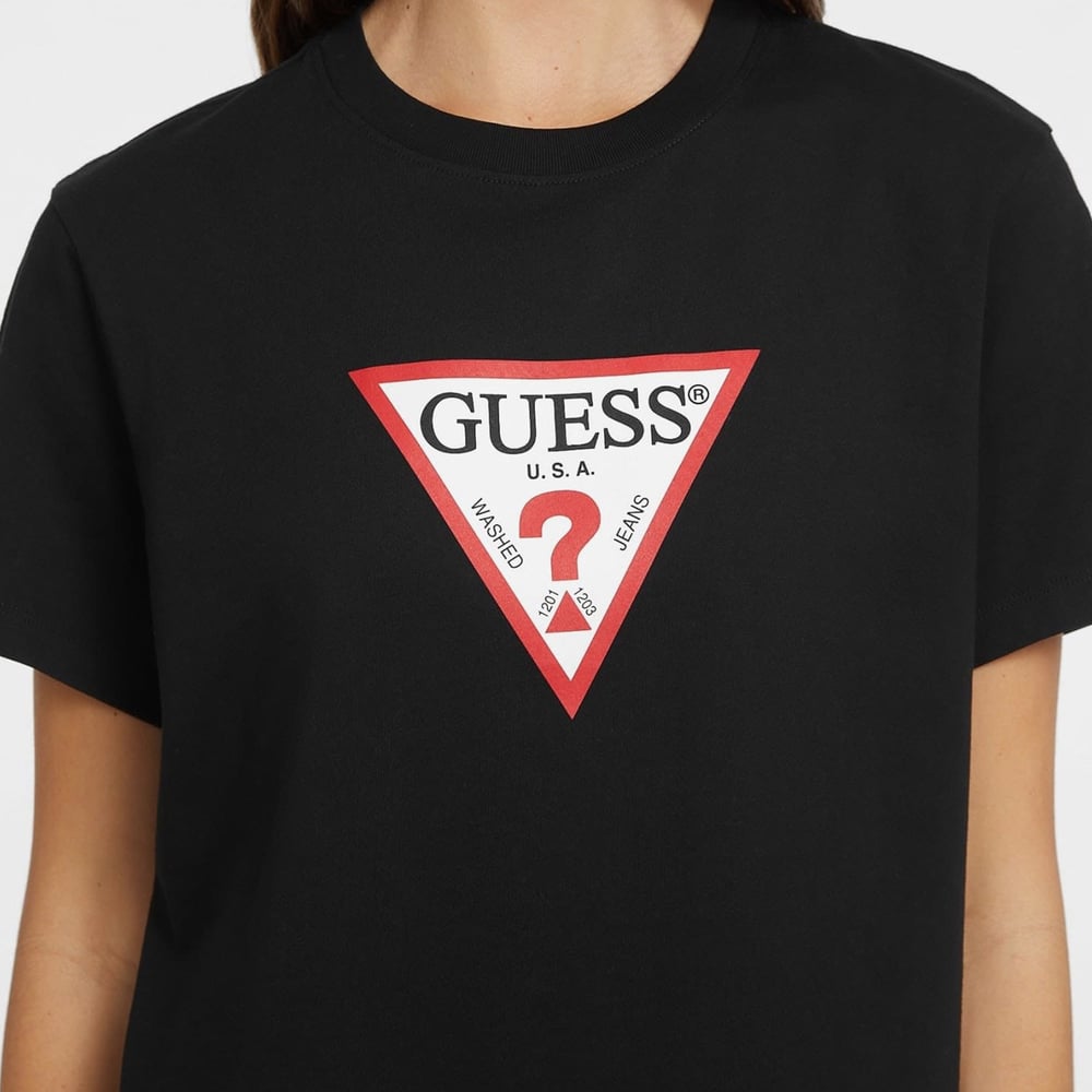 GUESS ICONIC KADIN T-SHIRT W4YI73K8HM0-JBLK