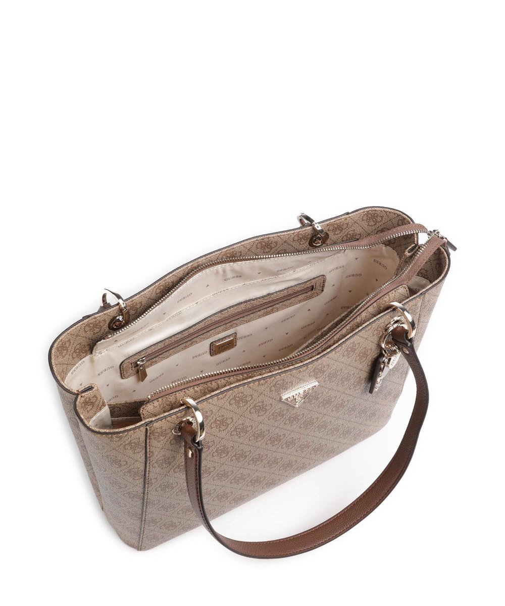 GUESS KADIN OMUZ ÇANTASI BG967225-LATTE-LOGO-BROWN