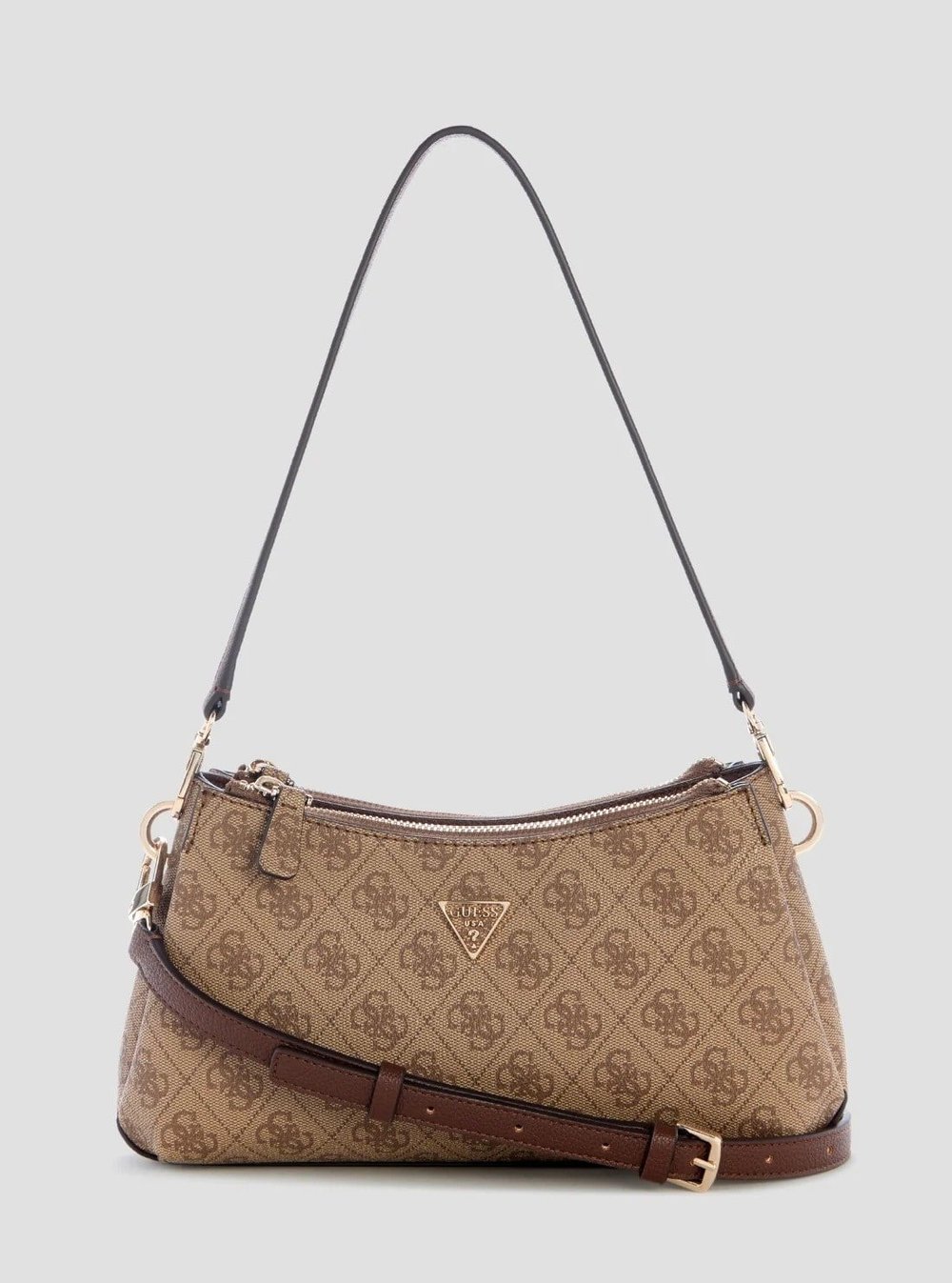 GUESS KADIN OMUZ ÇANTASI BG967273-LATTE-LOGO-BROWN