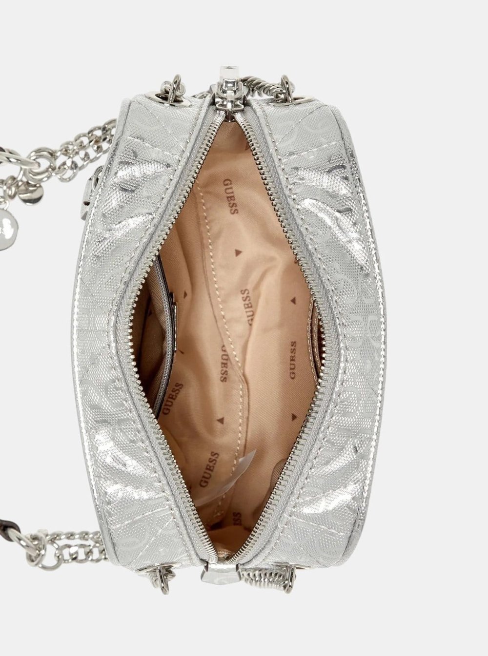 GUESS KADIN OMUZ ÇANTASI GY966314-SILVER